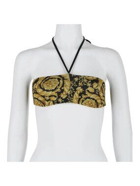 Versace Women s Barocco Printed Bikini Top Size 2 New
